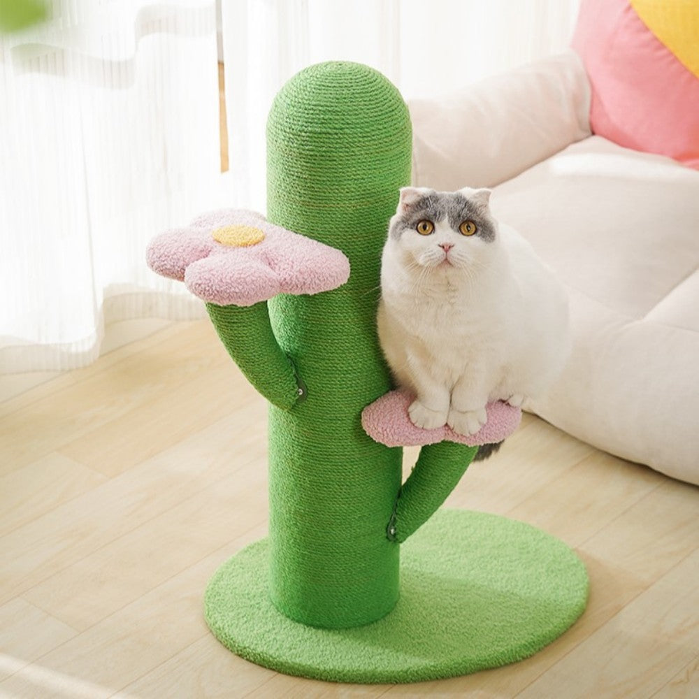 Fairela Pet Cactus 29.5-in Hemp Cat Tree, Green