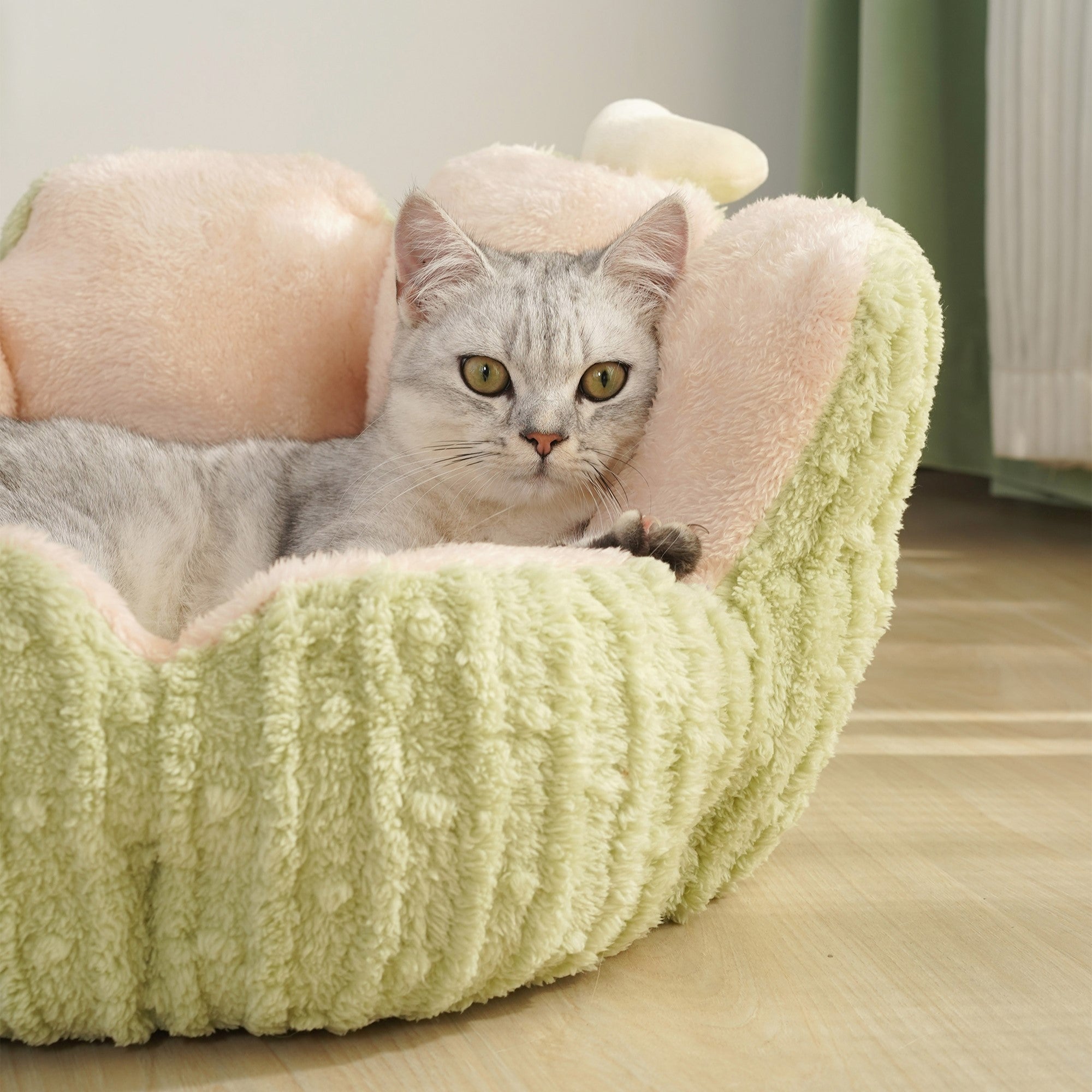 Fairela Pet Cactus Plush Dog & Cat Bed