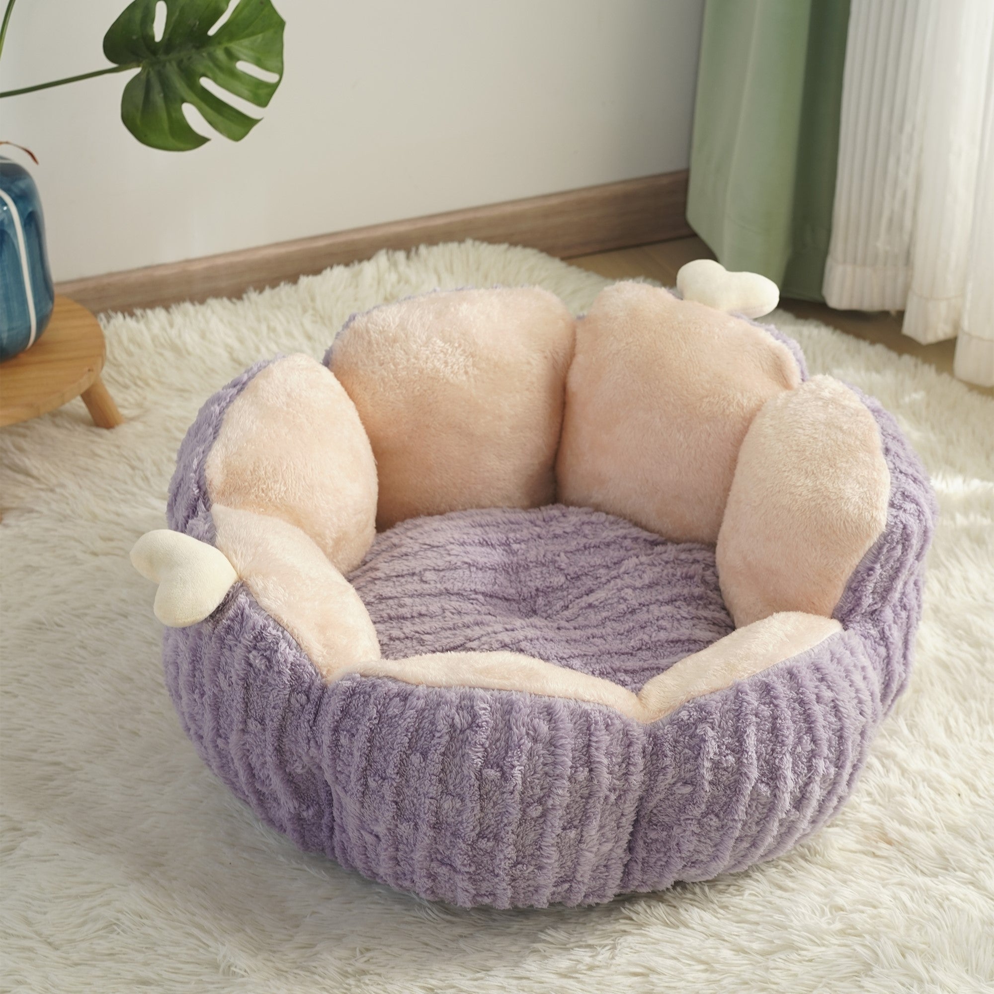 Fairela Pet Cactus Plush Dog & Cat Bed