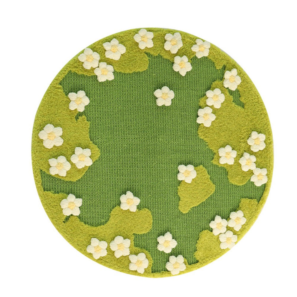 Fairela Pet Floral Sisal Dog & Cat Rug Pad, Green, Medium