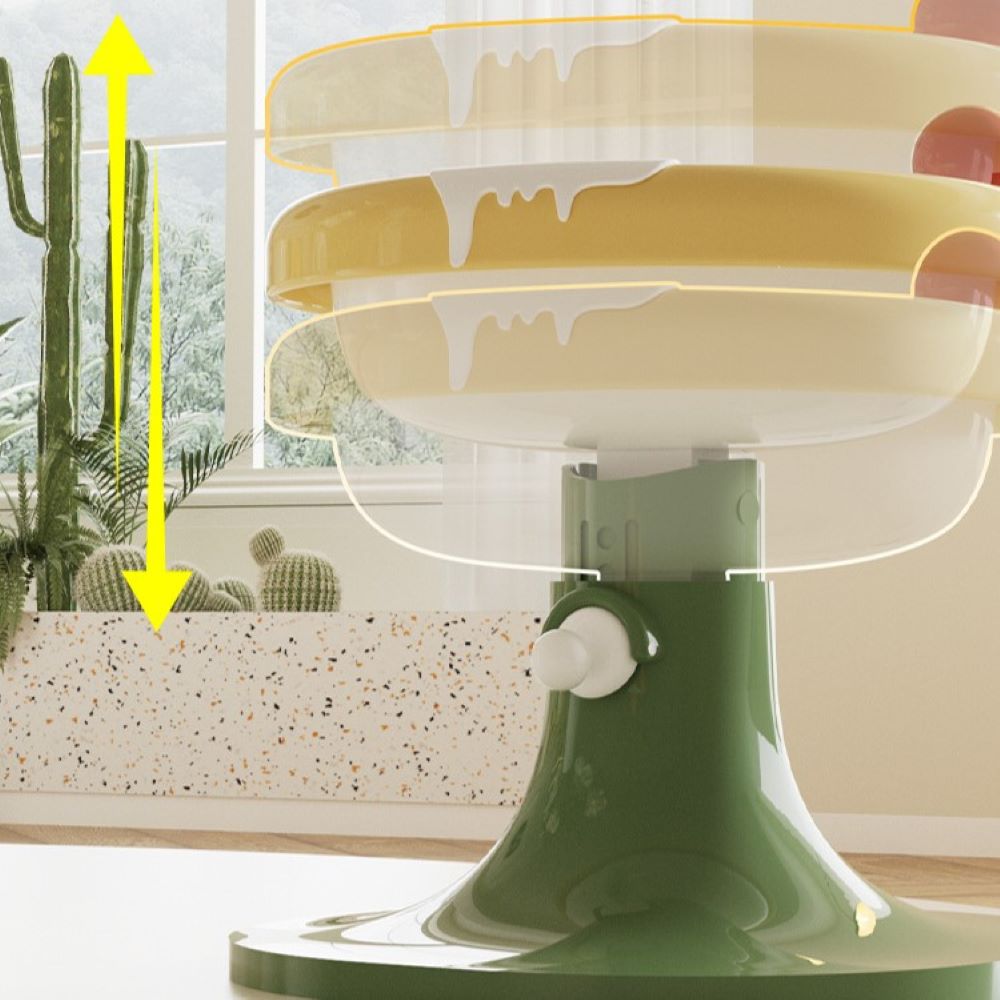 Fairela Pet Adjustable Flower Rim Elevated Dog & Cat Bowl, Small: 2-cup