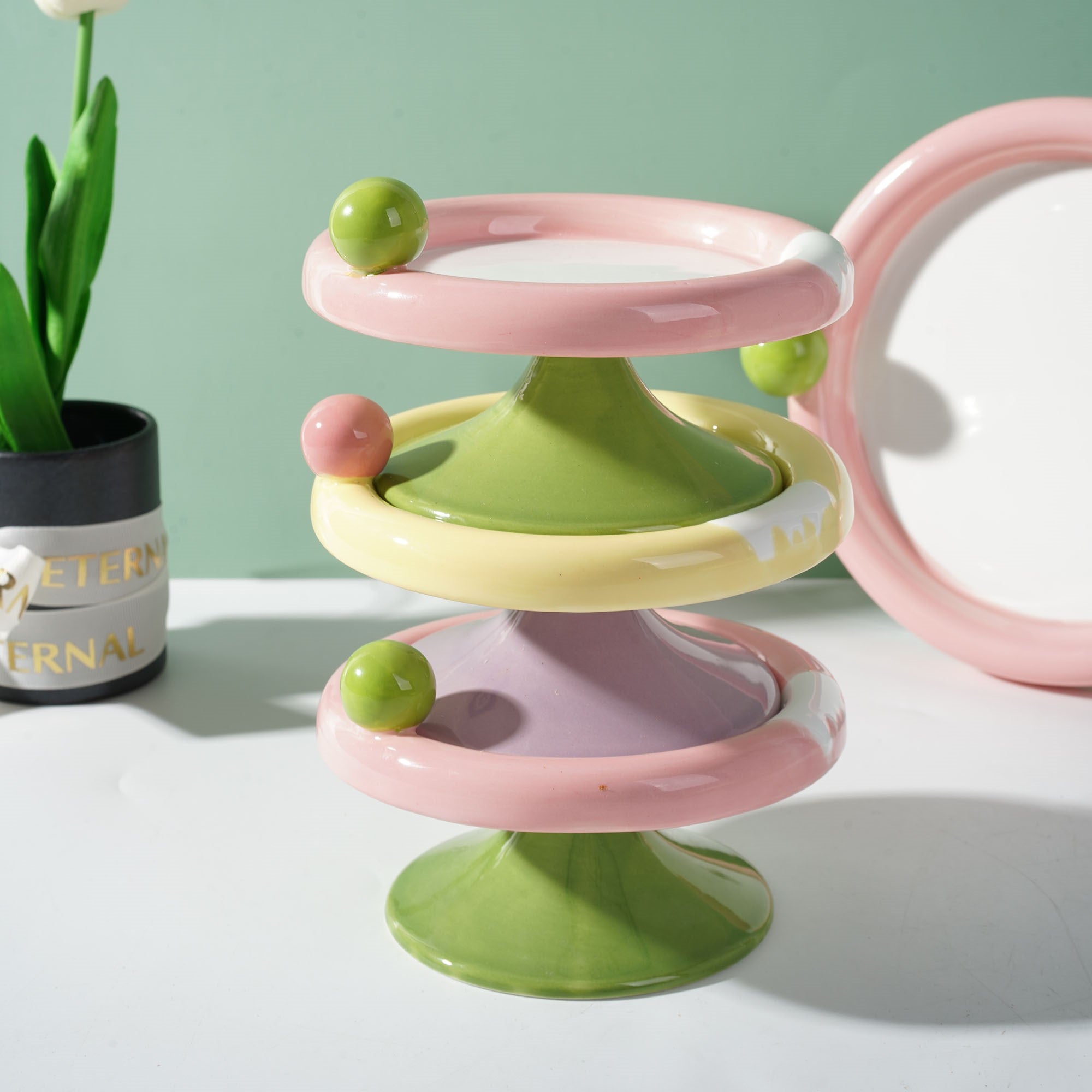 Fairela Pet Ice Cream Elevated Dog & Cat Bowl, Small: 2-cup