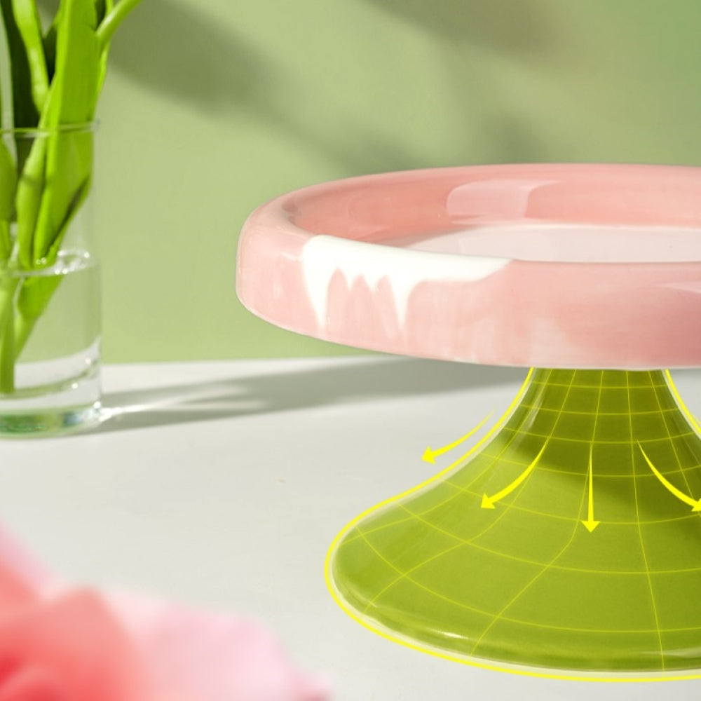 Fairela Pet Ice Cream Elevated Dog & Cat Bowl, Small: 2-cup