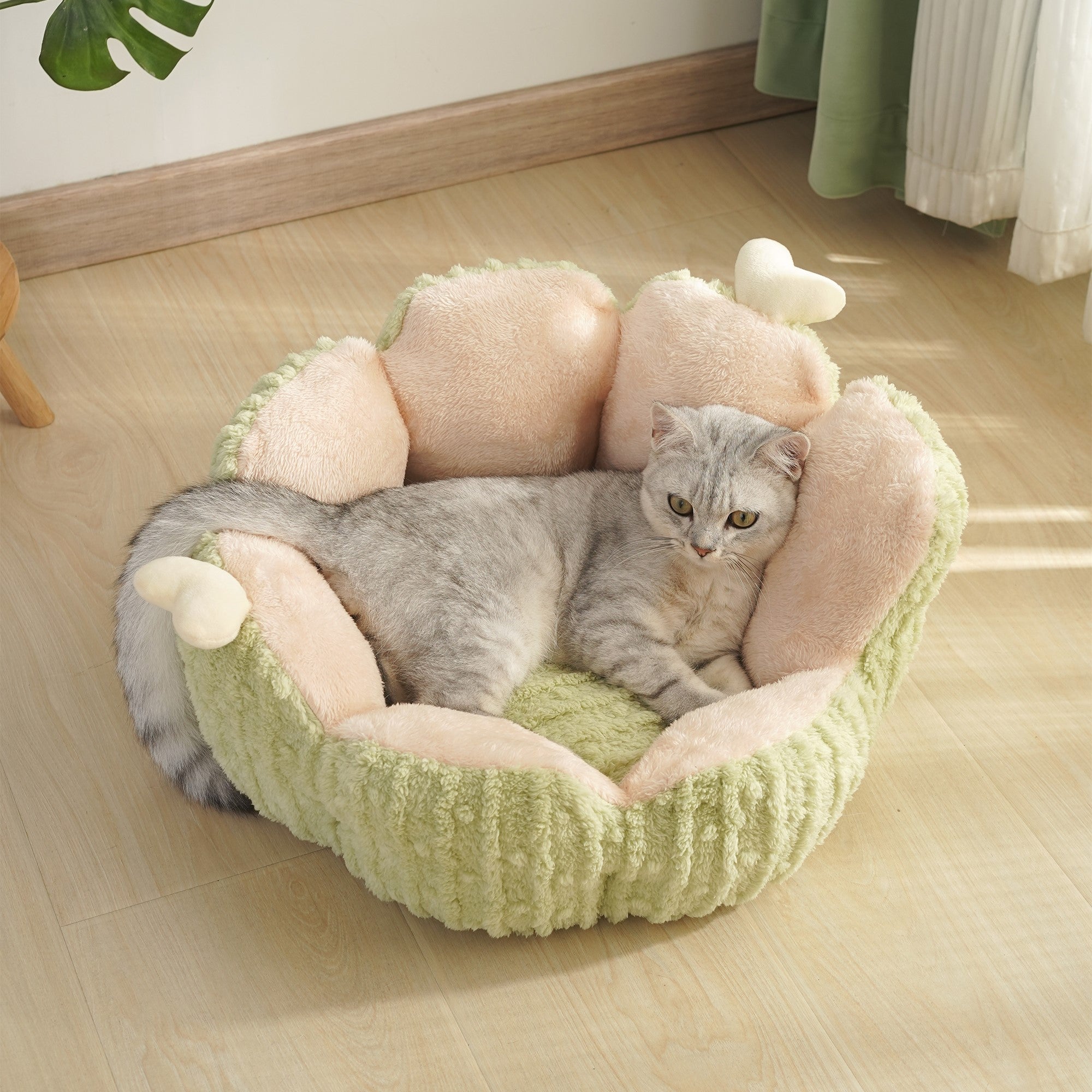 Fairela Pet Cactus Plush Dog & Cat Bed