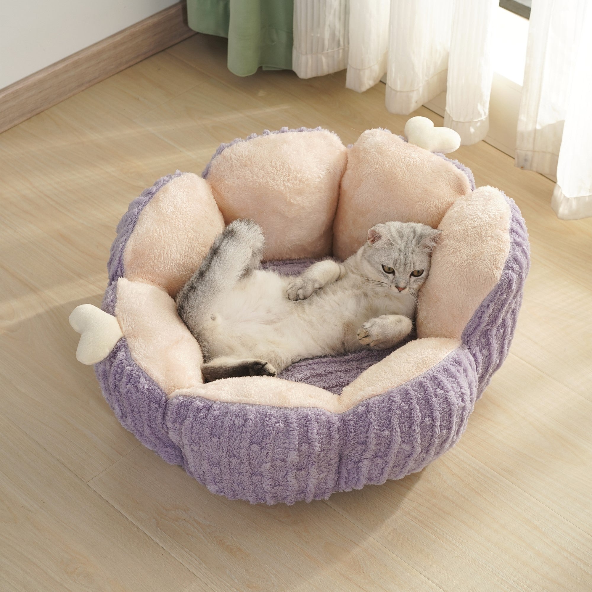 Fairela Pet Cactus Plush Dog & Cat Bed