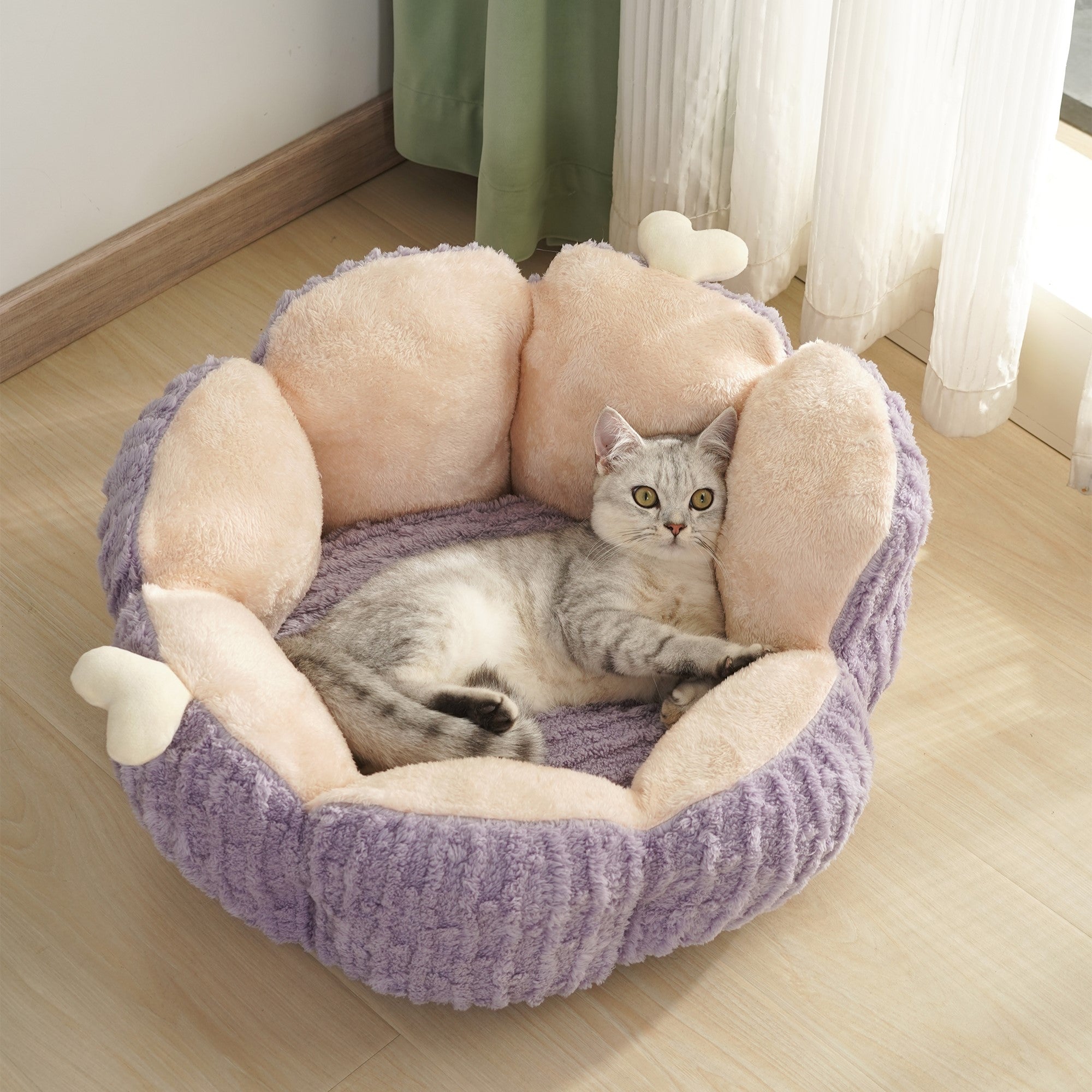 Fairela Pet Cactus Plush Dog & Cat Bed