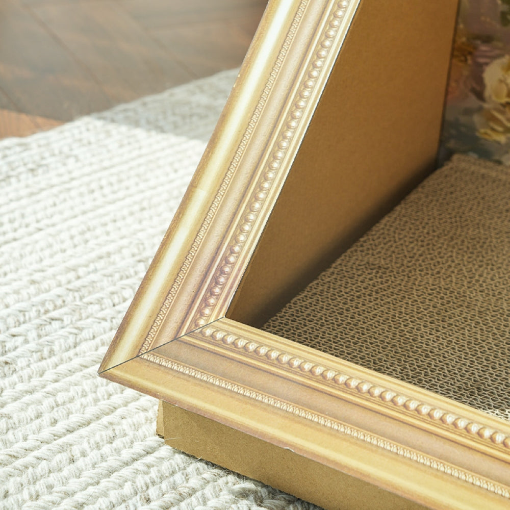 Fairela™ Floral Oil Painting Cat Scratcher Bed