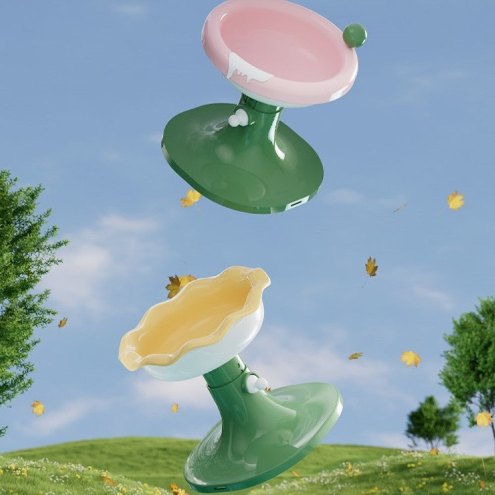 Fairela Pet Adjustable Flower Rim Elevated Dog & Cat Bowl, Small: 2-cup