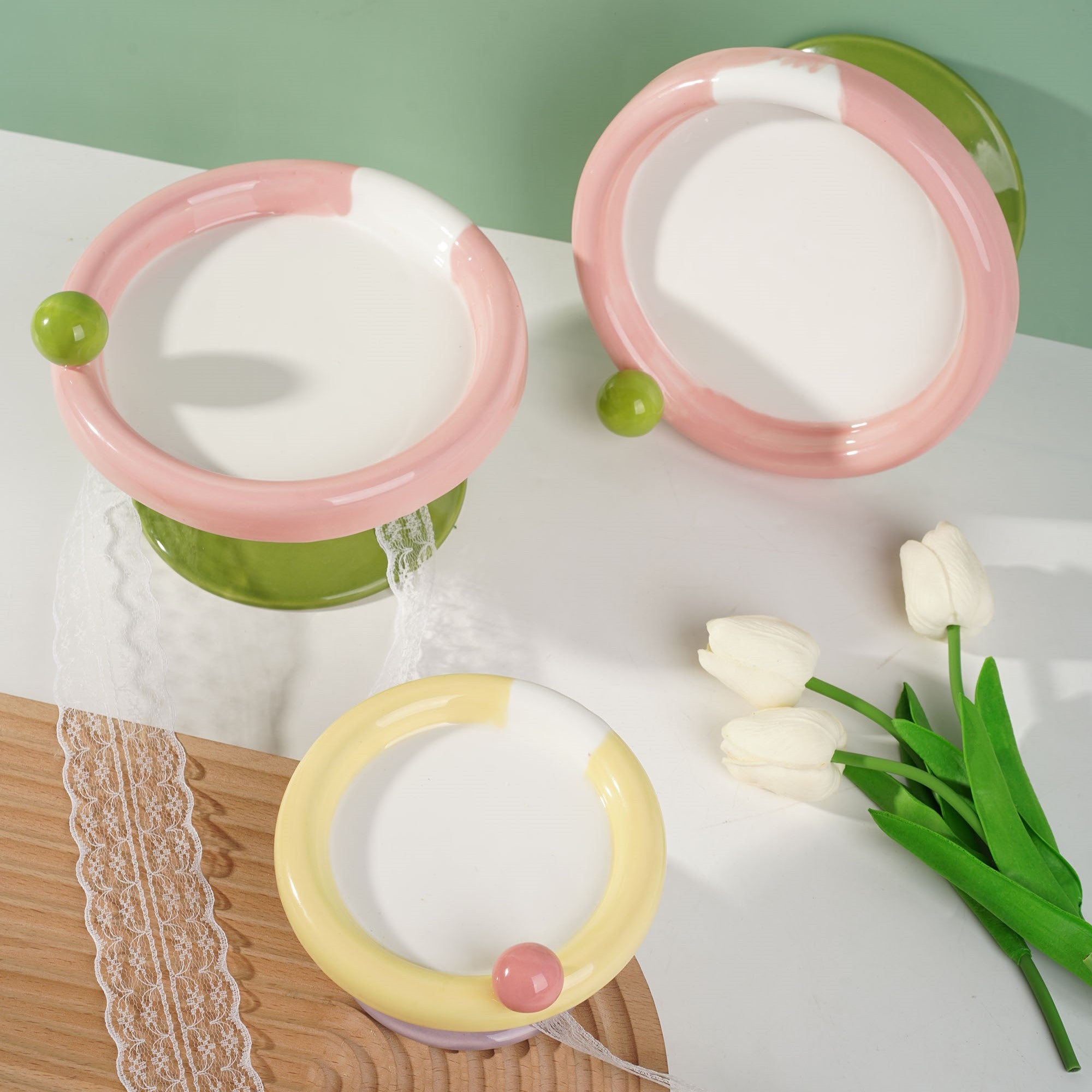 Fairela Pet Ice Cream Elevated Dog & Cat Bowl, Small: 2-cup