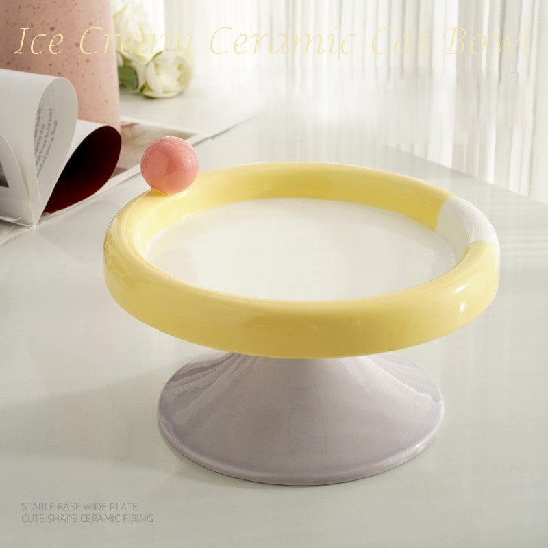 Fairela Pet Ice Cream Elevated Dog & Cat Bowl, Small: 2-cup