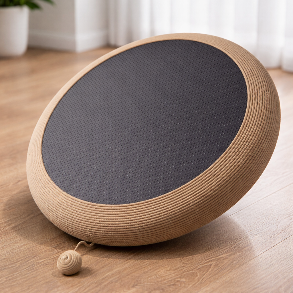 Fairela Pet Round Sisal Scratcher Cat Bed