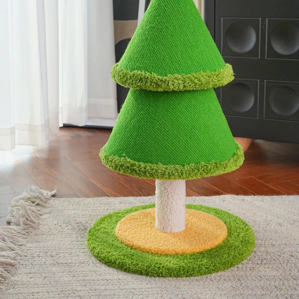 Fairela Tree-Shaped 23.6-in Hemp Cat Scratching Post with Stable Round Base