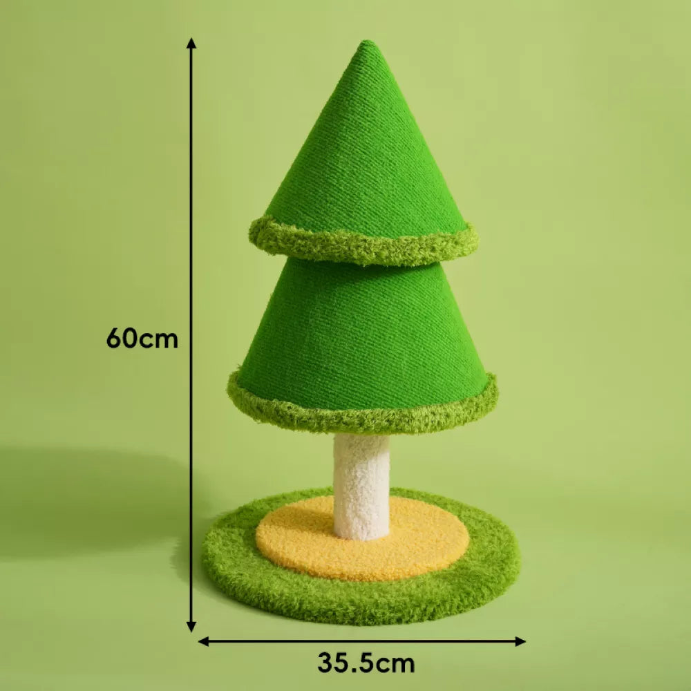 Fairela Tree-Shaped 23.6-in Hemp Cat Scratching Post with Stable Round Base