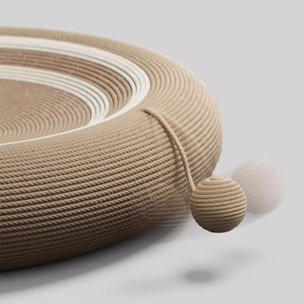 Fairela Pet Round Sisal Scratcher Cat Bed