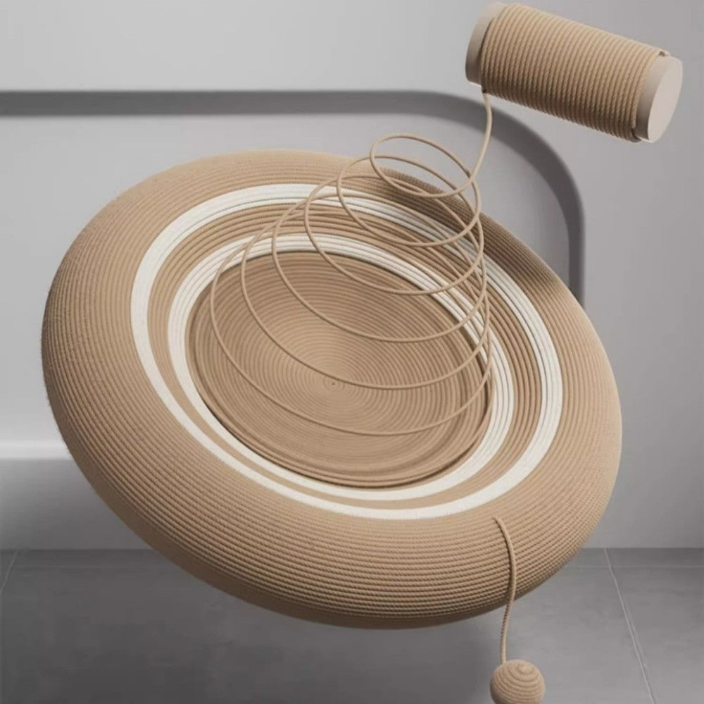 Fairela Pet Round Sisal Scratcher Cat Bed