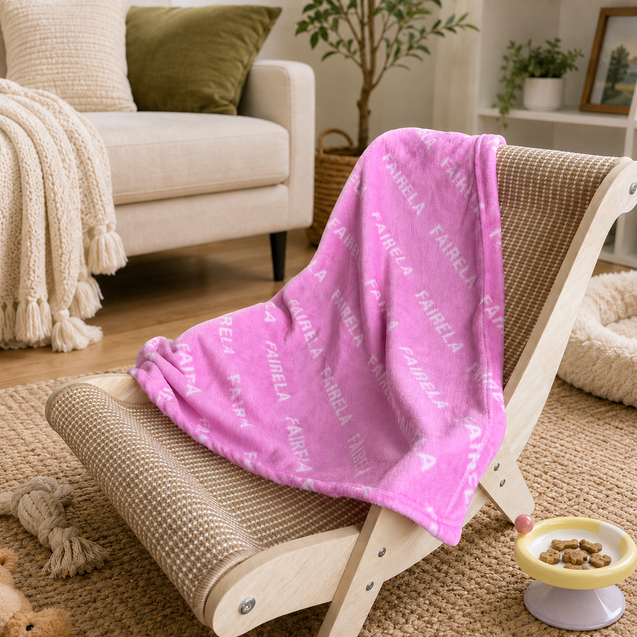Fairela Soft Fleece Pet Blanket, Multi-Use Washable Dog Cat Blanket, Sofa Cover Protector & Pet Bed Mat